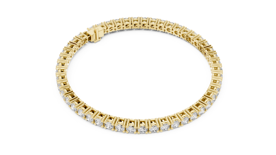 Classic Four-Prong Round Lab Grown Diamond Tennis Bracelet