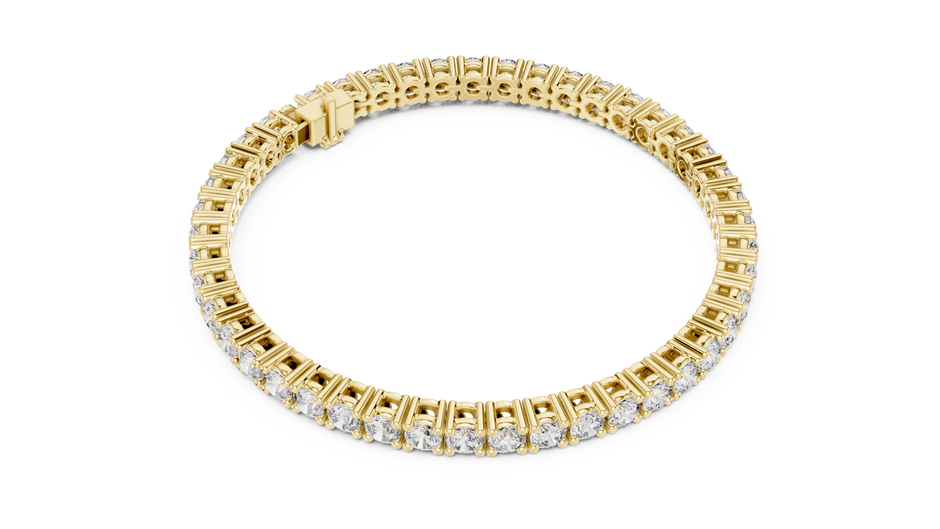 The Eternity Round Lab Grown Diamond Four-Prong Tennis Bracelet