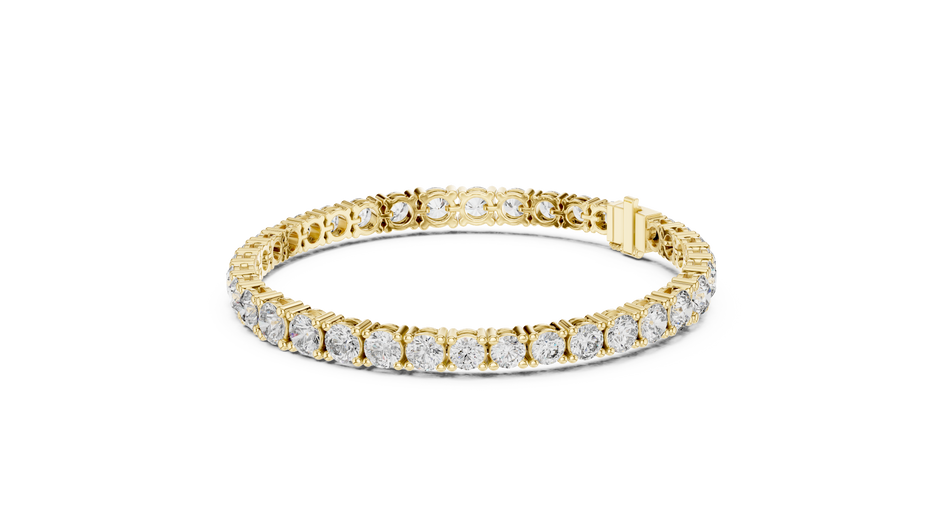 Classic Round Cut Lab Grown Diamond Heavy Tennis Bracelet