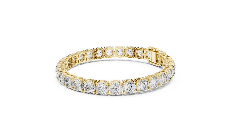 High-Brilliance Lab Grown Diamond Four-Prong Classic Tennis Bracelet.