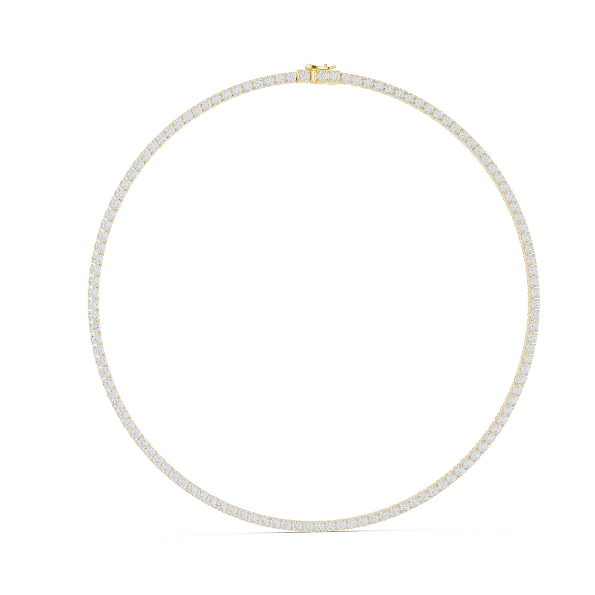 Classic Round Lab Grown Diamond Riviera Eternity Necklace