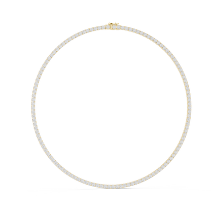 Classic Round Lab Grown Diamond Riviera Eternity Necklace