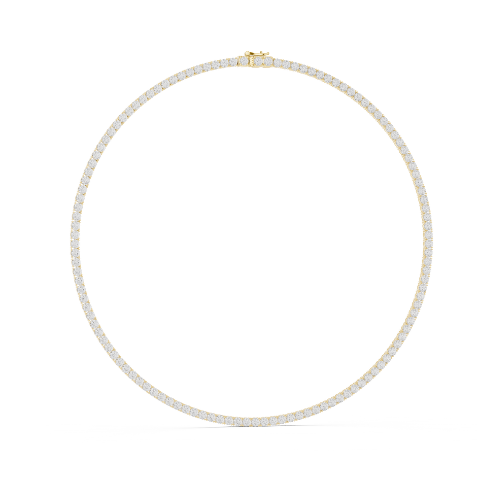 Classic Round Lab Grown Diamond Riviera Eternity Necklace