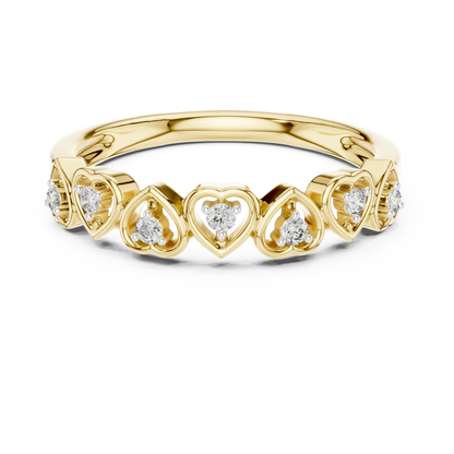 Heart Cluster Multi Stone Lab Grown Diamond Ring