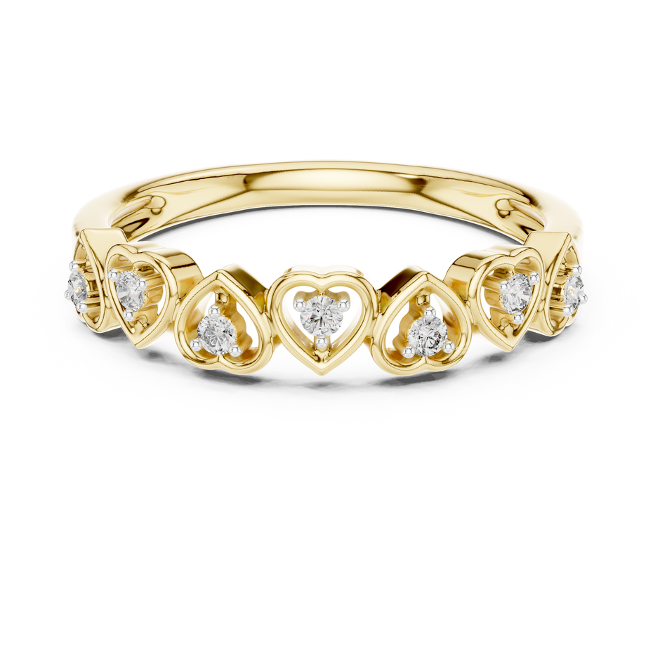 Heart Cluster Multi Stone Lab Grown Diamond Ring