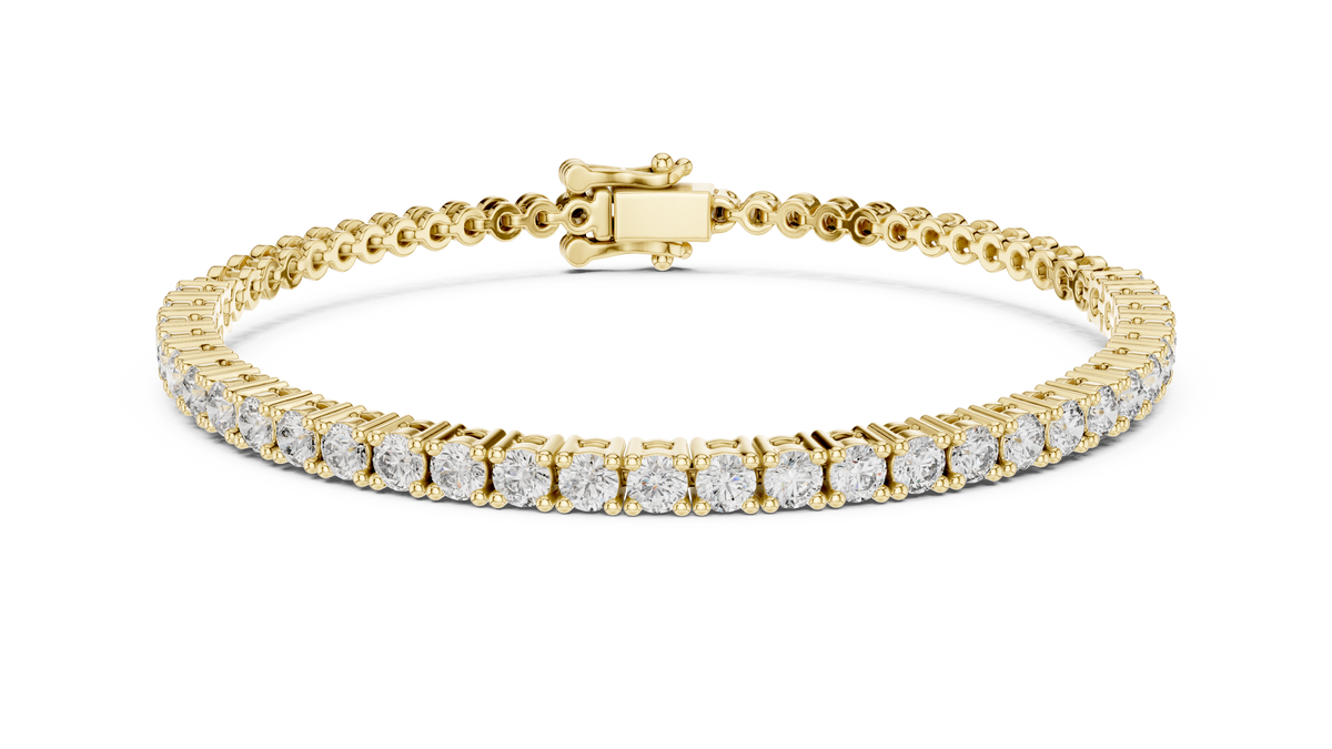 The Heritage Round Lab Grown Diamond Four-Prong Tennis Bracelet