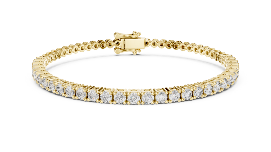 The Heritage Round Lab Grown Diamond Four-Prong Tennis Bracelet