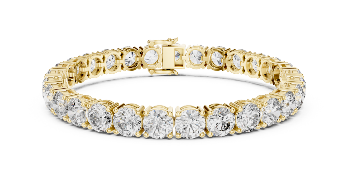 High-Brilliance Lab Grown Diamond Four-Prong Classic Tennis Bracelet.