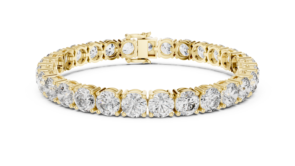 High-Brilliance Lab Grown Diamond Four-Prong Classic Tennis Bracelet.
