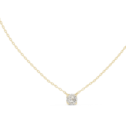 4-Prong Floating 0.85 Ct Round Lab Grown Diamond Solitaire Pendant