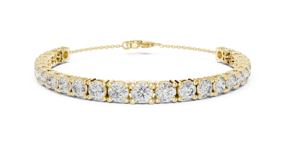 The Graduated Round Lab Grown Diamond Half-Tennis Bracelet.