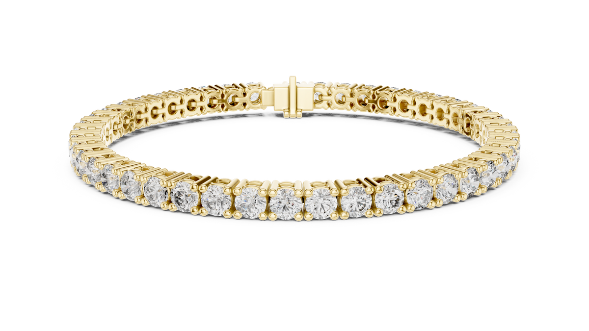 The Eternity Round Lab Grown Diamond Four-Prong Tennis Bracelet