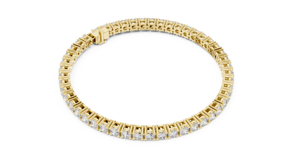 Classic Four-Prong Round Lab Grown Diamond Tennis Bracelet