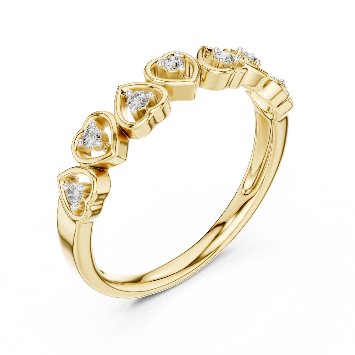 Heart Cluster Multi Stone Lab Grown Diamond Ring