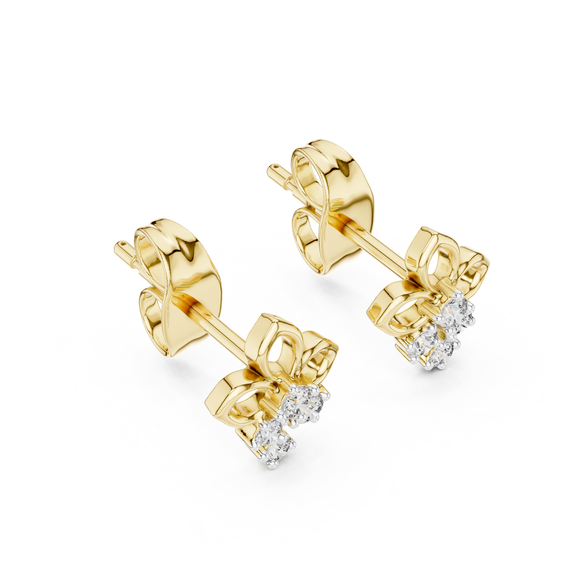 Round Cluster Petal Lab Grown Diamond Earring