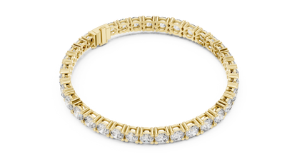 The Royal Graduated Round Lab Grown Diamond Four-Prong Tennis Bracelet.