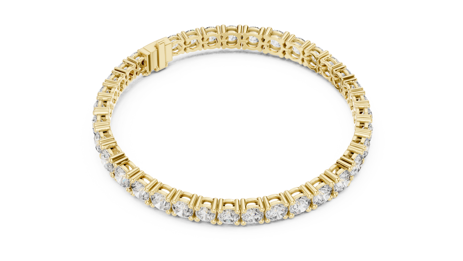 The Royal Graduated Round Lab Grown Diamond Four-Prong Tennis Bracelet.