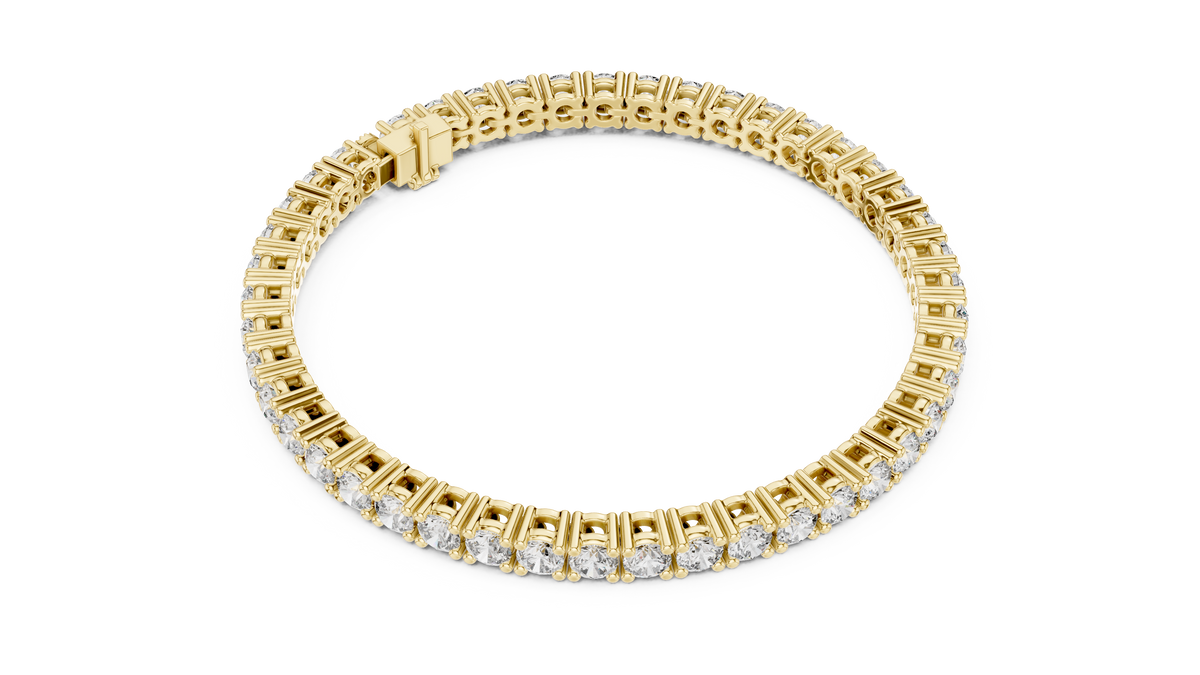 The Eternity Round Lab Grown Diamond Four-Prong Tennis Bracelet