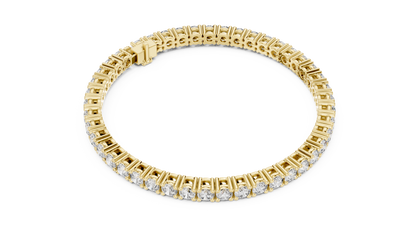 The Eternity Round Lab Grown Diamond Four-Prong Tennis Bracelet