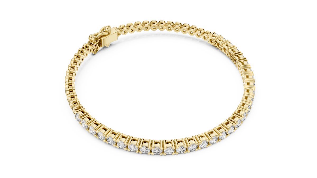 The Heritage Round Lab Grown Diamond Four-Prong Tennis Bracelet