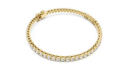 The Heritage Round Lab Grown Diamond Four-Prong Tennis Bracelet