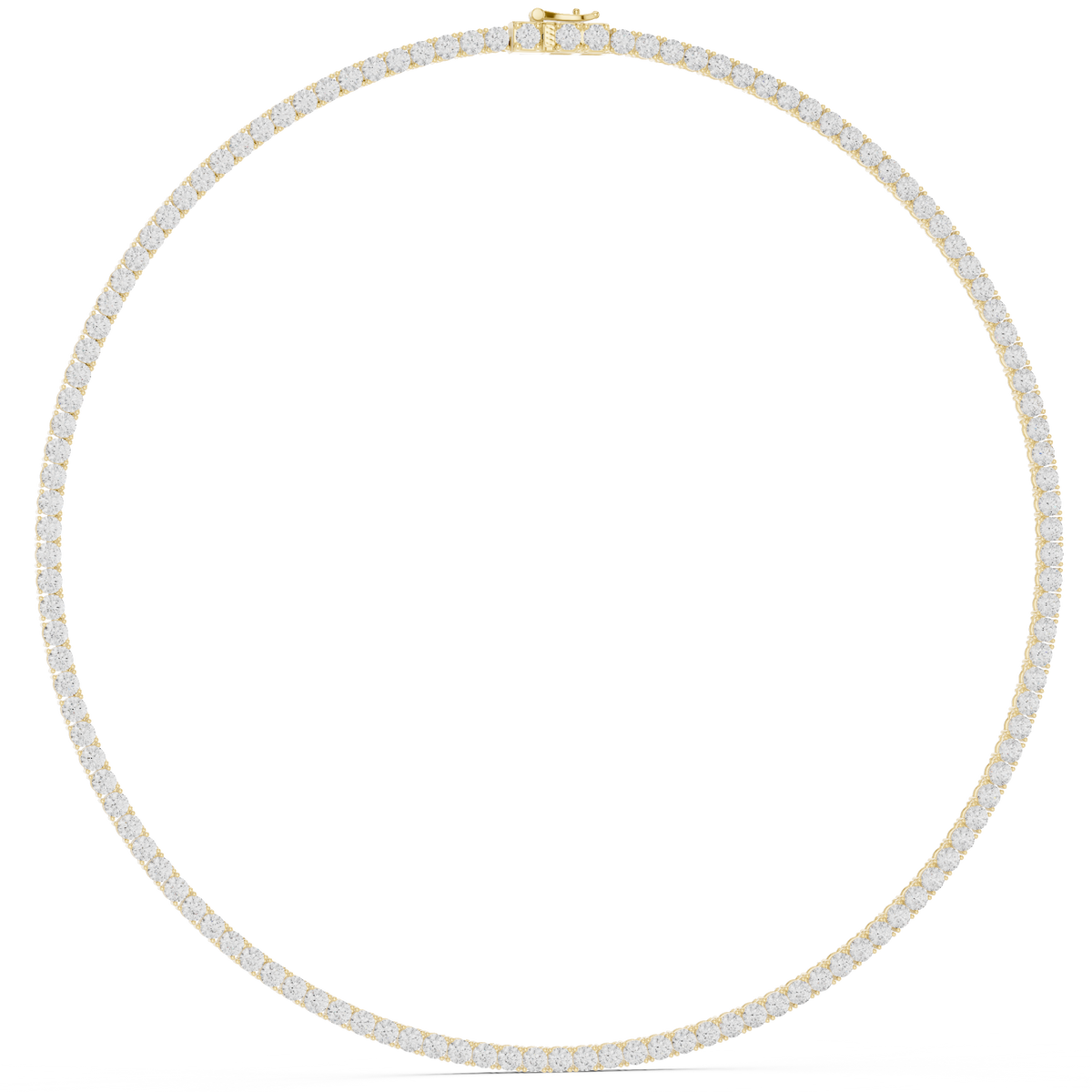 Classic Round Lab Grown Diamond Riviera Eternity Necklace