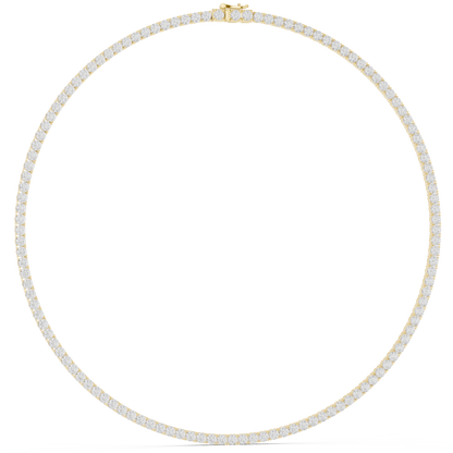 Classic Round Lab Grown Diamond Riviera Eternity Necklace
