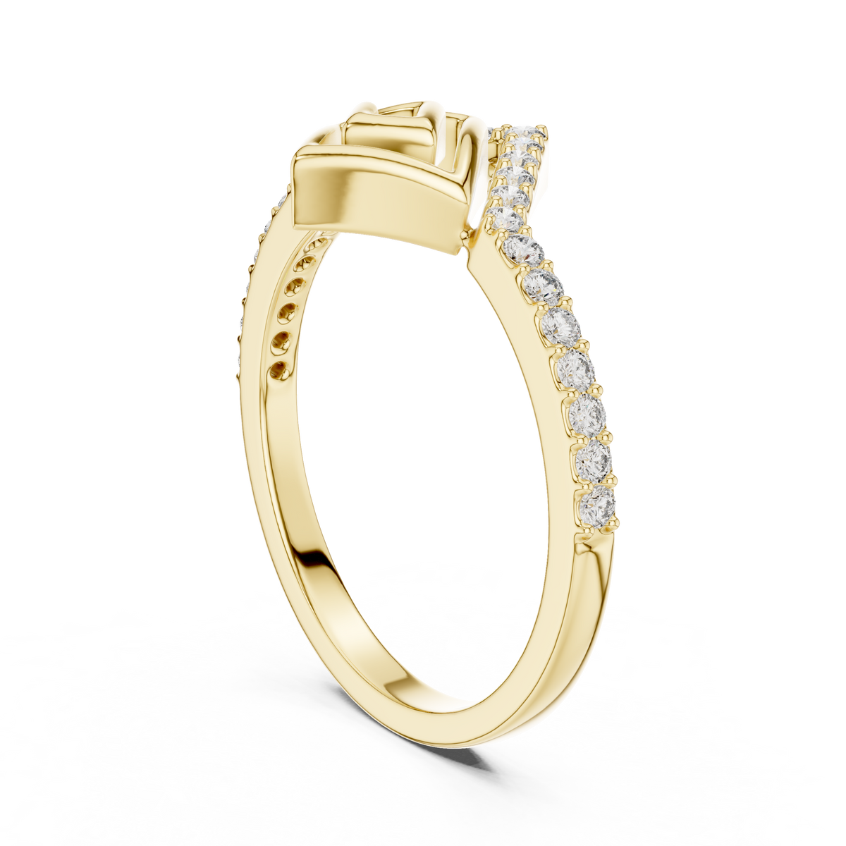Geometric Maze Pave Lab Grown Diamond Ring