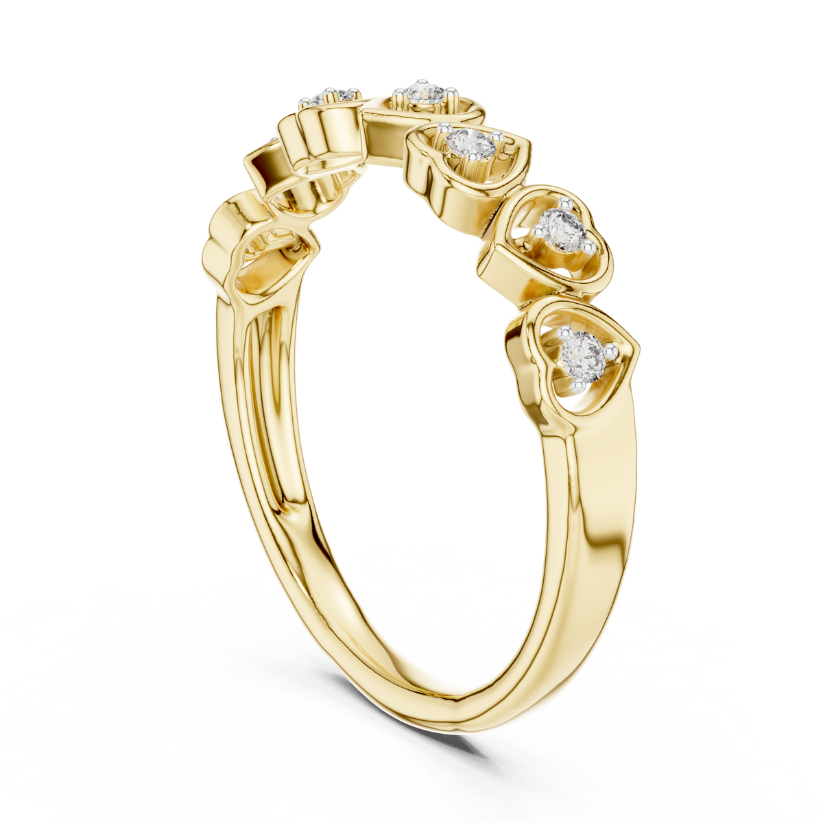 Heart Cluster Multi Stone Lab Grown Diamond Ring