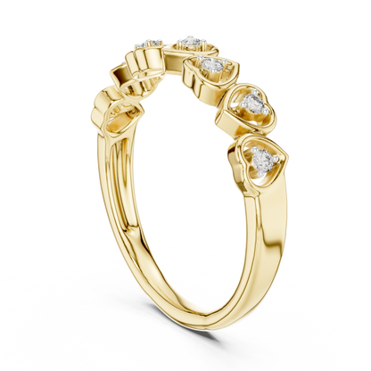 Heart Cluster Multi Stone Lab Grown Diamond Ring