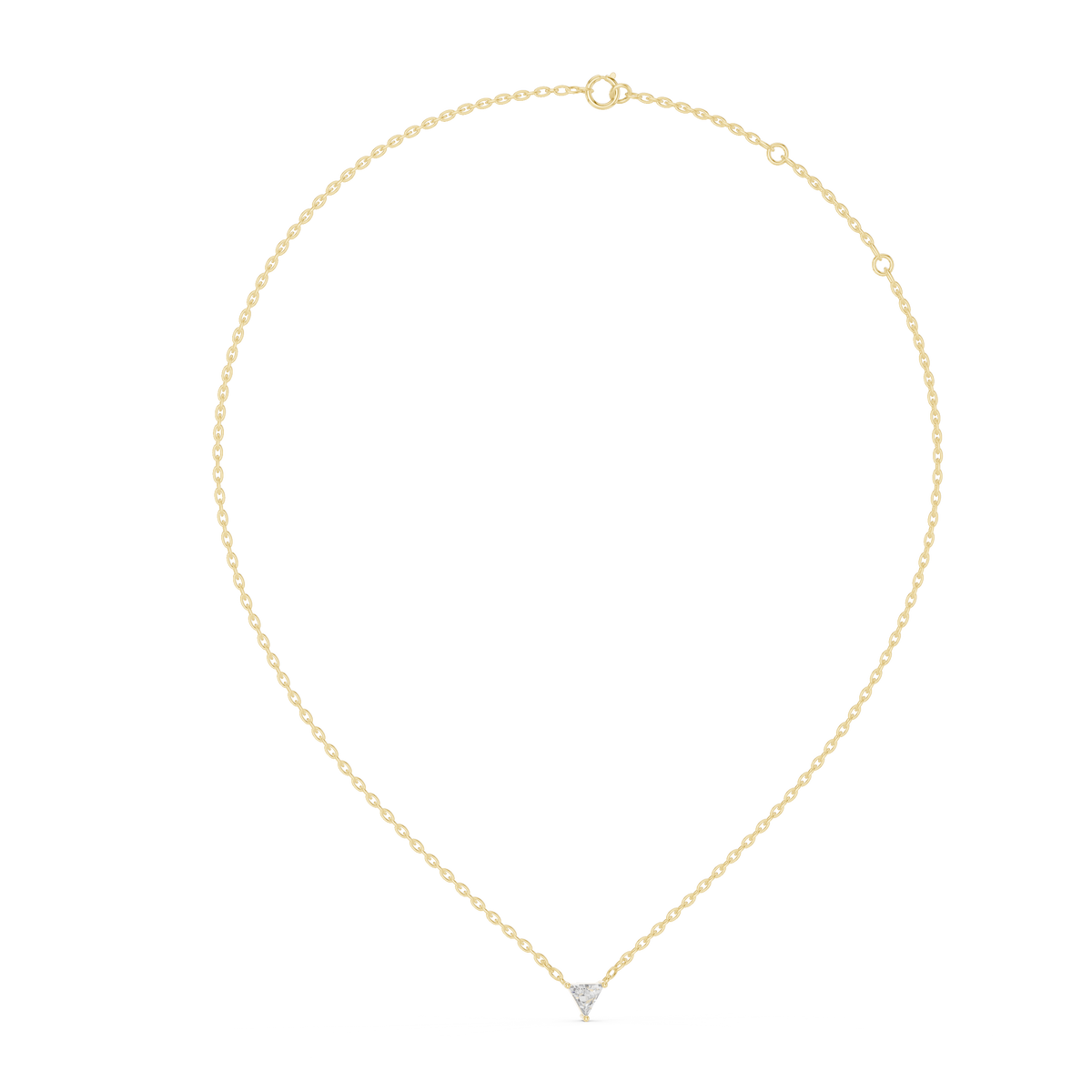 0.70ct Trillion Cut Lab Grown Diamond Sliding Pendant