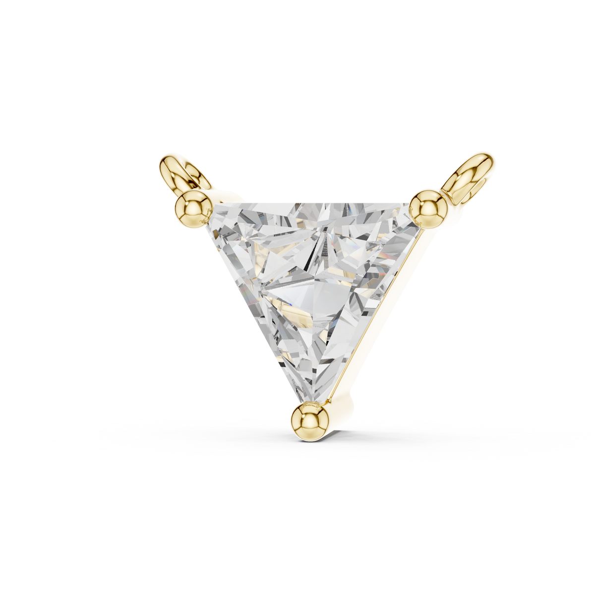 0.70ct Trillion Cut Lab Grown Diamond Sliding Pendant