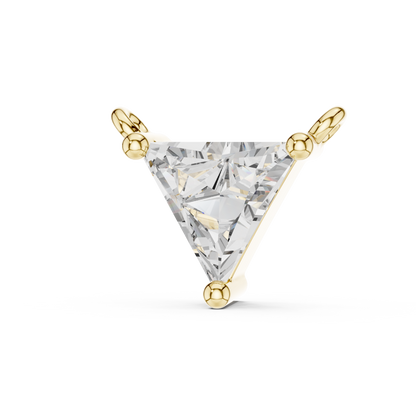 0.70ct Trillion Cut Lab Grown Diamond Sliding Pendant