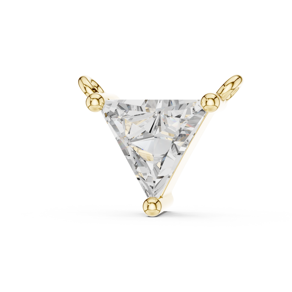 0.70ct Trillion Cut Lab Grown Diamond Sliding Pendant