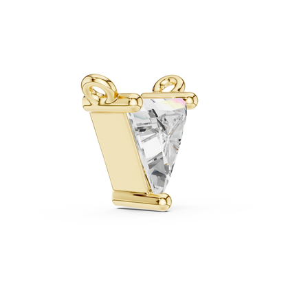 0.70ct Trillion Cut Lab Grown Diamond Sliding Pendant