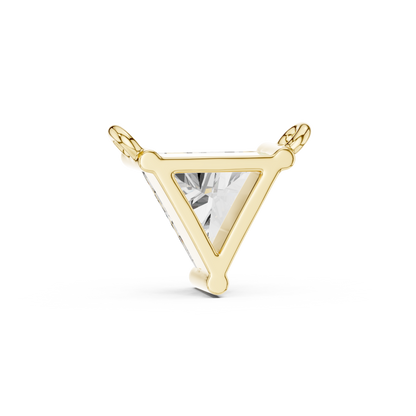 0.70ct Trillion Cut Lab Grown Diamond Sliding Pendant