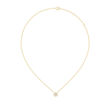 Celestial Eight-Point Starburst Pavé Lab Grown Diamond Statement Pendant