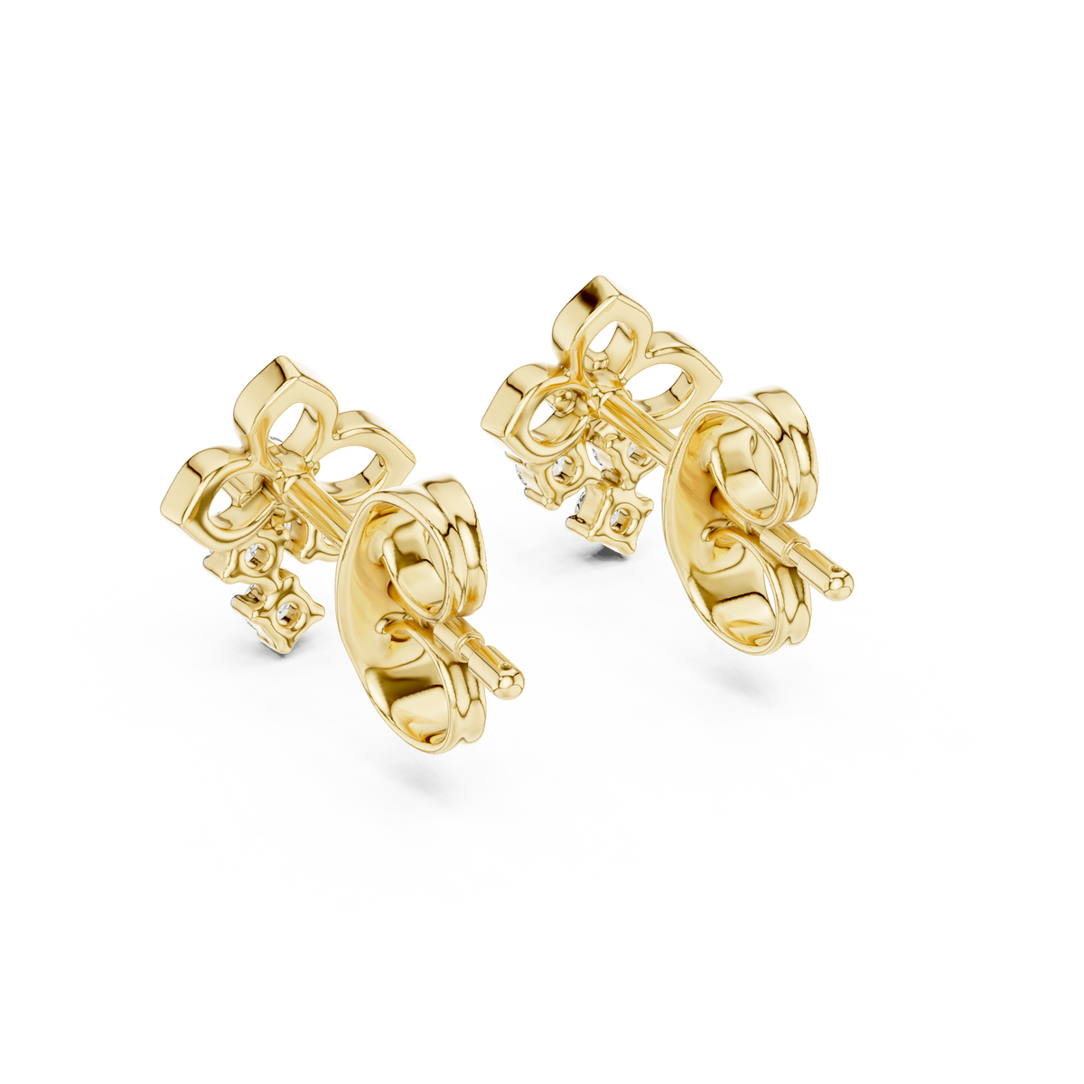 Round Cluster Petal Lab Grown Diamond Earring