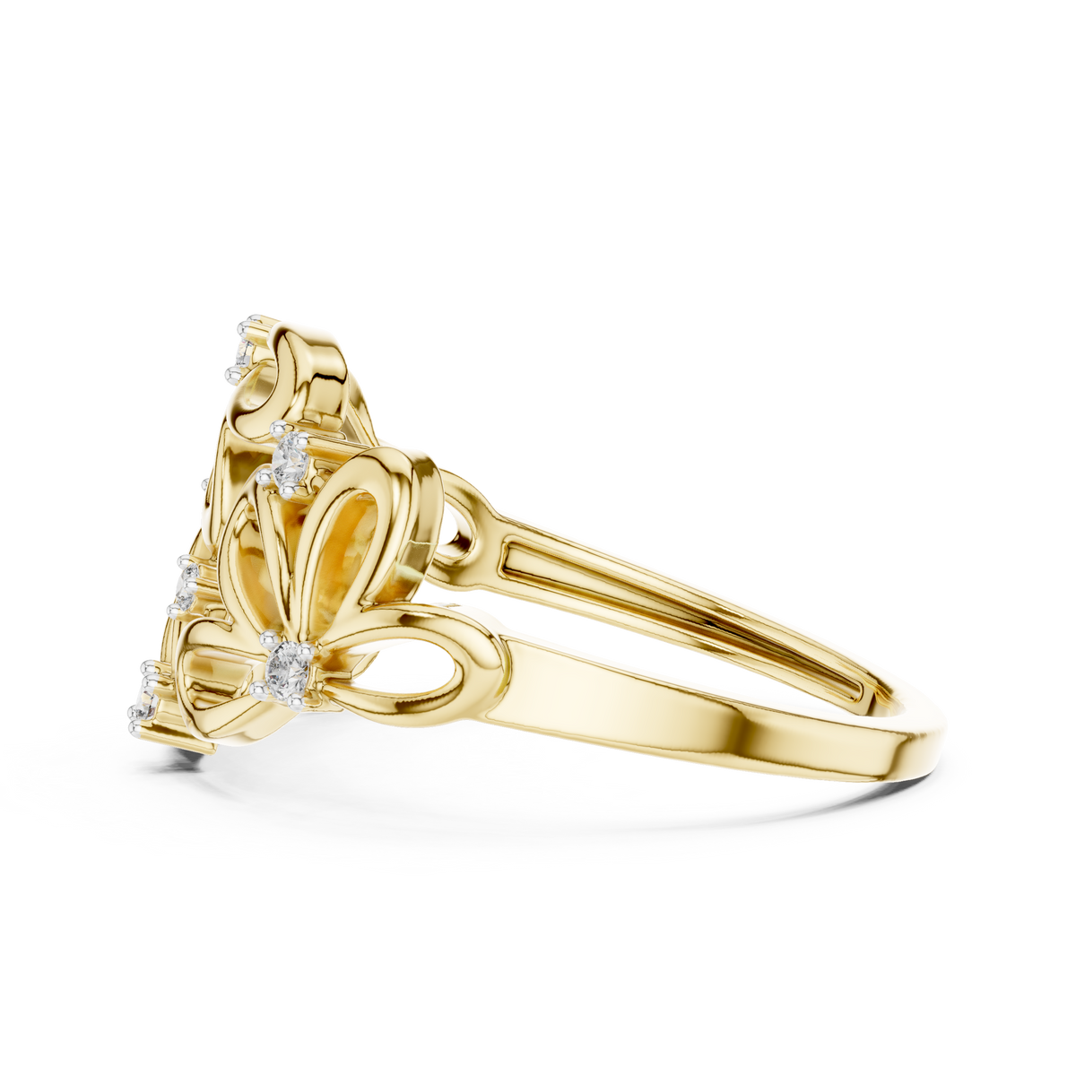 Botanical Blossom Cluster Lab Grown Diamond Ring