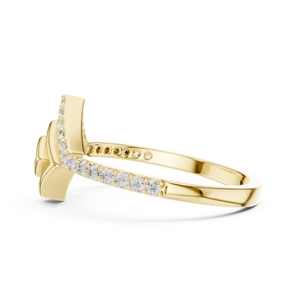 Geometric Maze Pave Lab Grown Diamond Ring