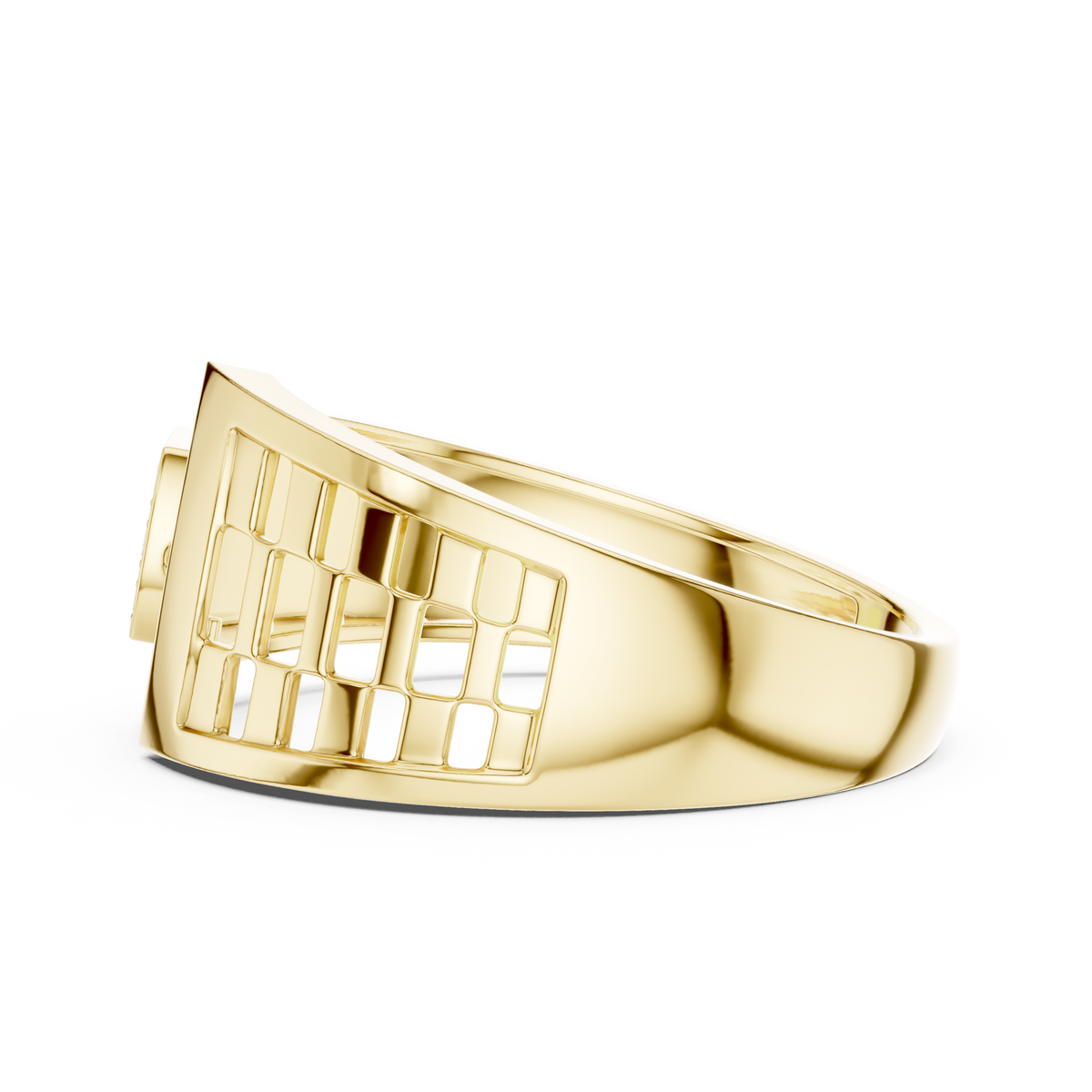 The Imperial Asymmetrical Square & Curved Arch Bypass Lab Grown Diamond Ring