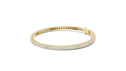 Princess Cut Lab Grown Diamond Tennis Bracelet