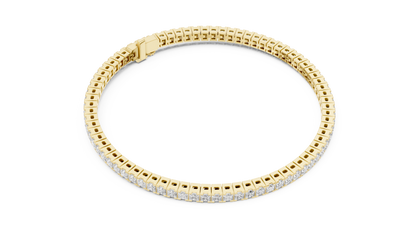 Princess Cut Lab Grown Diamond Tennis Bracelet