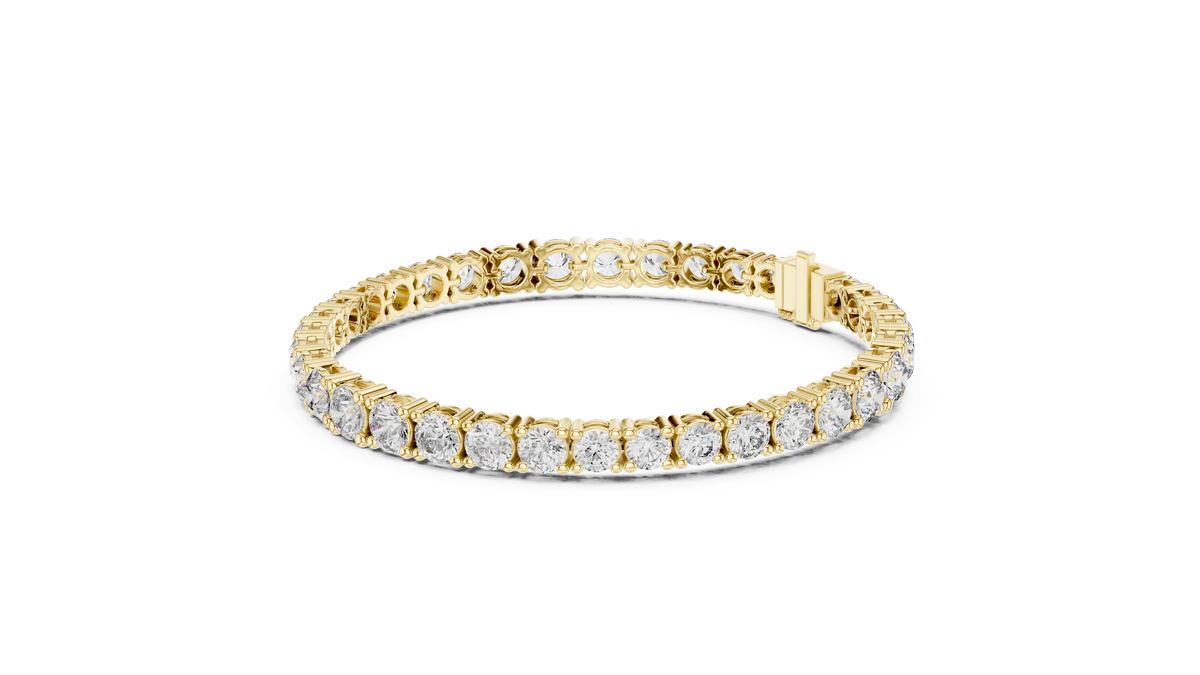 Classic Round Cut Lab Grown Diamond Heavy Tennis Bracelet