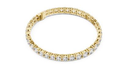 Classic Round Cut Lab Grown Diamond Heavy Tennis Bracelet