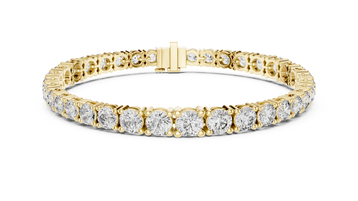 Classic Round Cut Lab Grown Diamond Heavy Tennis Bracelet