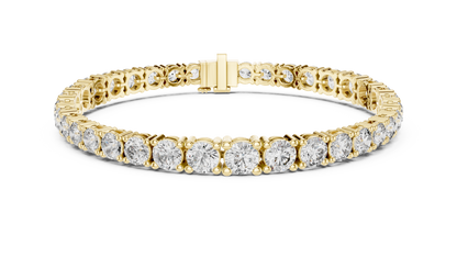 Classic Round Cut Lab Grown Diamond Heavy Tennis Bracelet