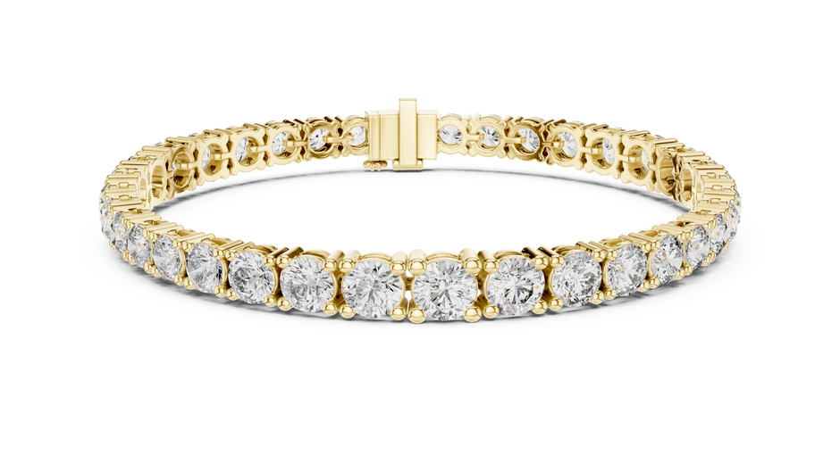 Classic Round Cut Lab Grown Diamond Heavy Tennis Bracelet