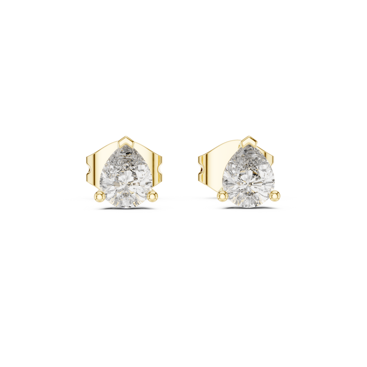 0.40 Ct Pear Solitaire V-Prong Lab Grown Diamond Earring