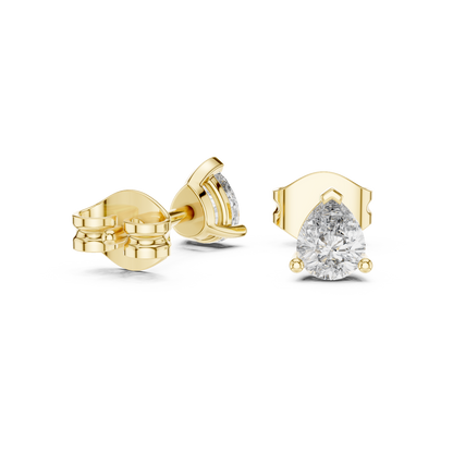 0.40 Ct Pear Solitaire V-Prong Lab Grown Diamond Earring